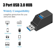 Mini portatile 2 x USB 2.0 + 1 x HUB USB 3.0 con cordino, USB 3.0