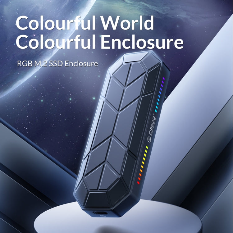 Custodia SSD ORICO M2VG01-C3 RGB M.2 NVMe, M2VG01-C3