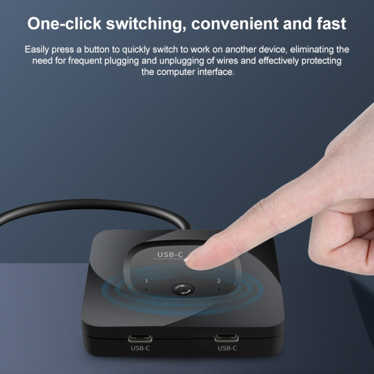 Switch bidirezionale USB-C con display 8K e ricarica 100W