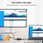 Switch bidirezionale USB-C con display 8K e ricarica 100W