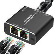 KC-E102 1000M LAN 1 a 2 Adattatore splitter RJ45 Connettore femmina di rete Ethernet, KC-E102