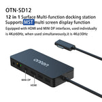 Onten SD12 per Microsoft Surface Docking station multifunzione 12 in 1, SD12