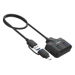 Onten Docking Station HUB 4 in 2 USB-C e USB 3.0 4 porte