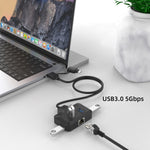 Onten Docking Station HUB 4 in 2 USB-C e USB 3.0 4 porte