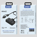 Onten Docking Station HUB 4 in 2 USB-C e USB 3.0 4 porte