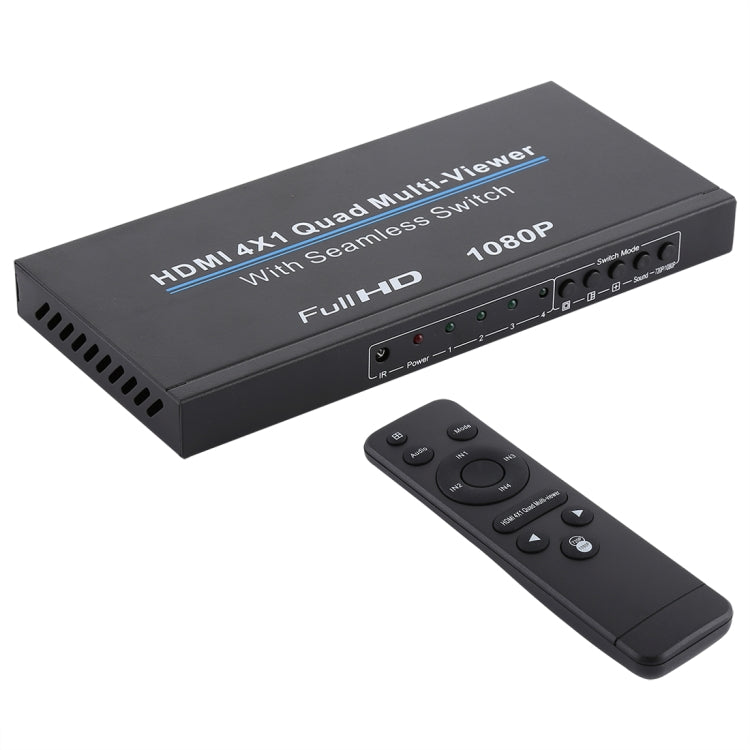NEWKENG NK-C941 Multivisore quadruplo Full HD 1080P HDMI 4x1 con interruttore continuo e telecomando, NK-C941