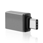 Adattatore USB-C 3.1 maschio a USB 3.0 femmina in alluminio