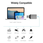 Adattatore USB-C 3.1 maschio a USB 3.0 femmina in alluminio