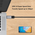 Adattatore USB-C 3.1 maschio a USB 3.0 femmina in alluminio