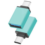 Adattatore USB-C 3.1 maschio a USB 3.0 femmina in alluminio
