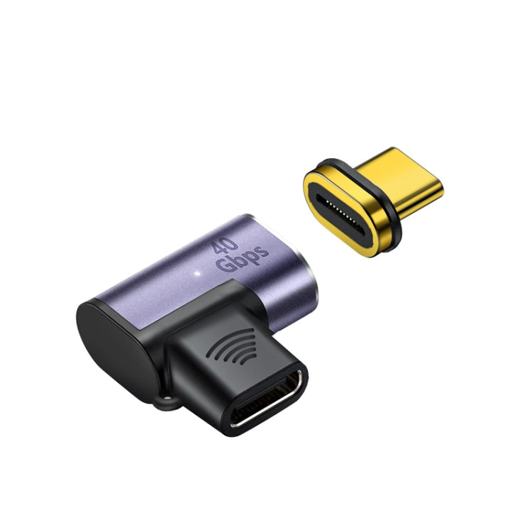 Adattatore magnetico USB-C a gomito 100W maschio-femmina
