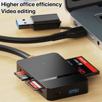 Lettore schede memoria 8 in 1 USB Type-C e USB 3.0