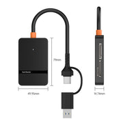 Lettore di schede multifunzione ADS-316 8 in 1 Type-C+USB, ADS-316