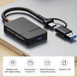 Lettore schede memoria 8 in 1 USB Type-C e USB 3.0