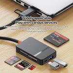 Lettore schede memoria 8 in 1 USB Type-C e USB 3.0