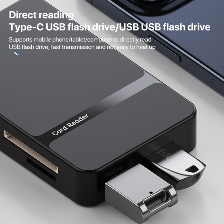 Lettore schede memoria 8 in 1 USB Type-C e USB 3.0