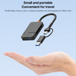 Lettore schede memoria 8 in 1 USB Type-C e USB 3.0