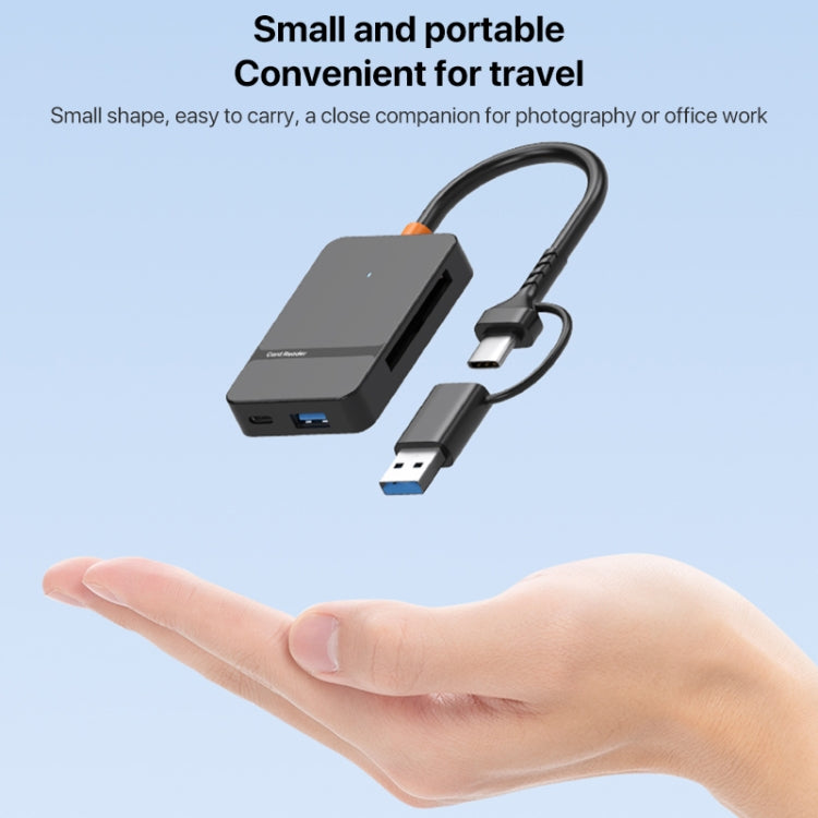 Lettore schede memoria 8 in 1 USB Type-C e USB 3.0