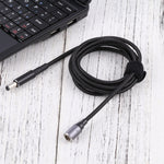 Cavo adattatore di ricarica con presa magnetica CC a testa tonda libera da 5,5 x 2,1 mm maschio a 8 pin, 5.5 x 2.1mm to Magnetic Head