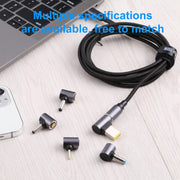 Cavo adattatore di ricarica con presa magnetica CC a testa tonda libera da 5,5 x 2,1 mm maschio a 8 pin, 5.5 x 2.1mm to Magnetic Head