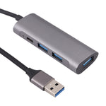 Docking station HUB USB 3.0 4 in 1 con USB-C