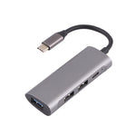 Docking station HUB 4 in 1 USB-C con 3 porte USB 3.0