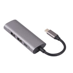 Docking station HUB 4 in 1 USB-C con 3 porte USB 3.0