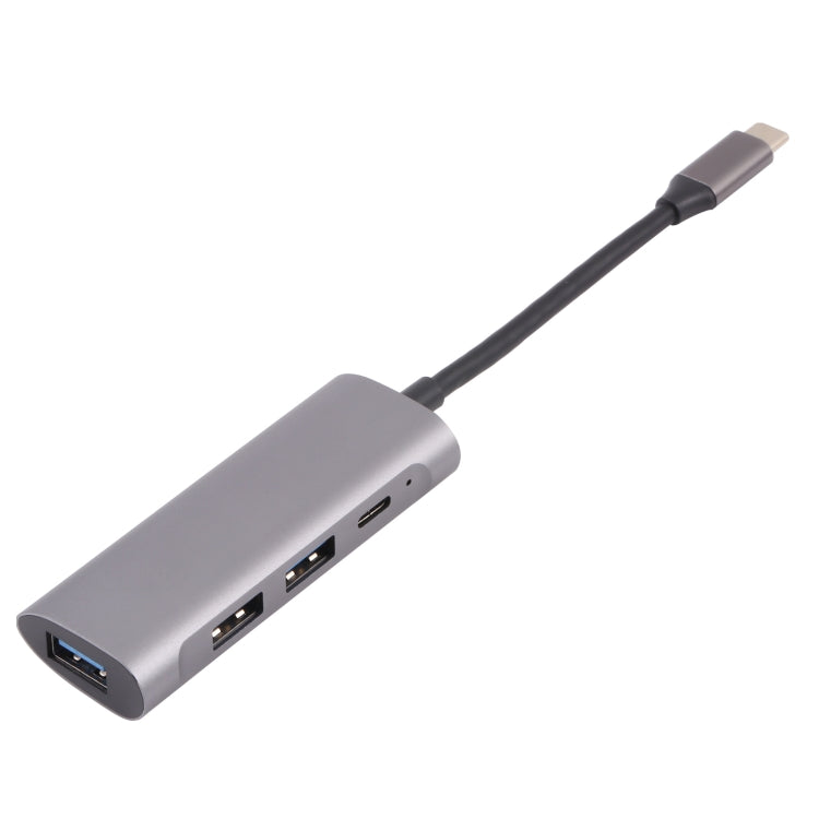 Docking station HUB 4 in 1 USB-C con 3 porte USB 3.0