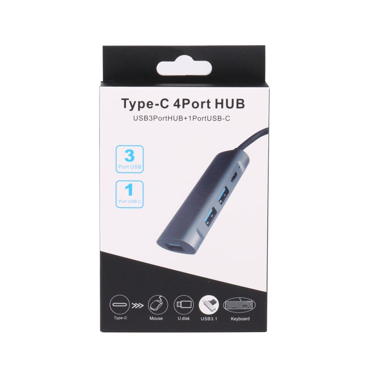 Docking station HUB 4 in 1 USB-C con 3 porte USB 3.0