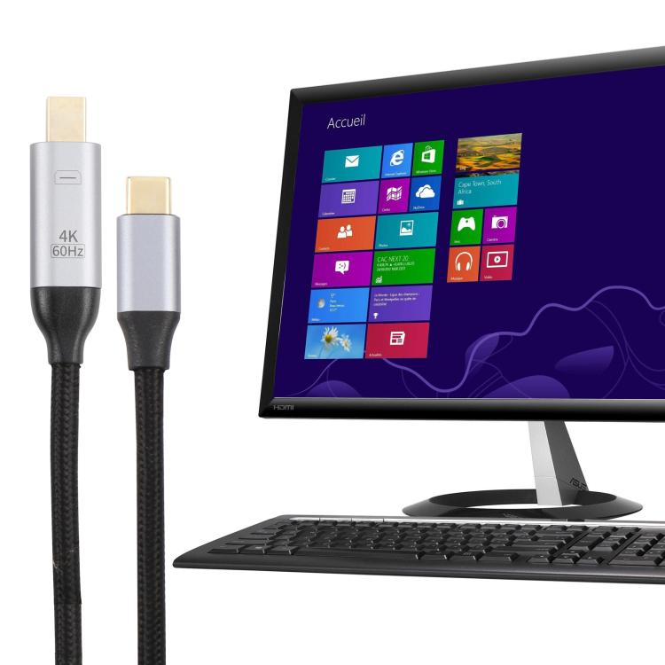 Cavo adattatore USB-C maschio a Mini DisplayPort 4K 60Hz 1,8 m