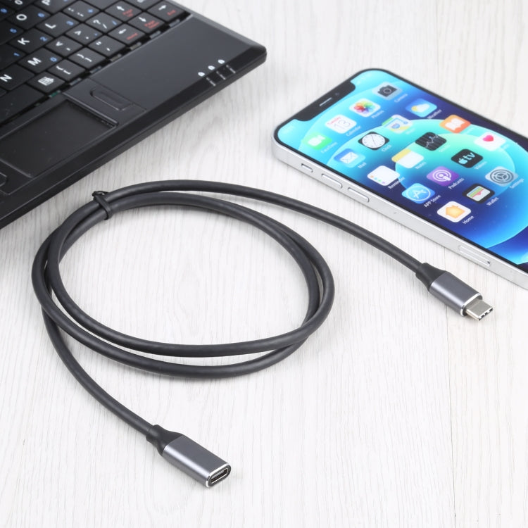 Cavo adattatore da USB-C/Tipo-C maschio a USB-C/Tipo-C femmina, lunghezza cavo: 1 m, 1m