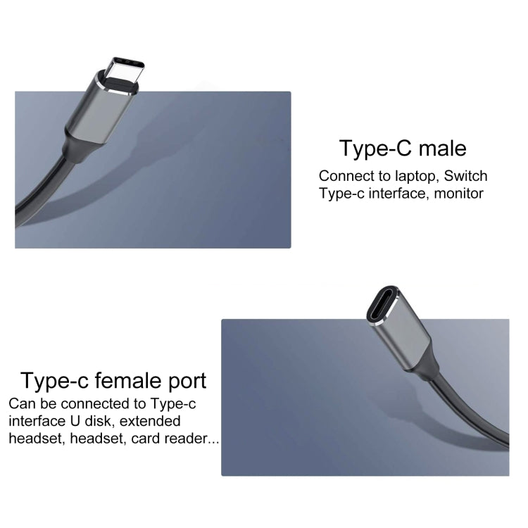 Cavo adattatore USB-C maschio a USB-C femmina 25 cm
