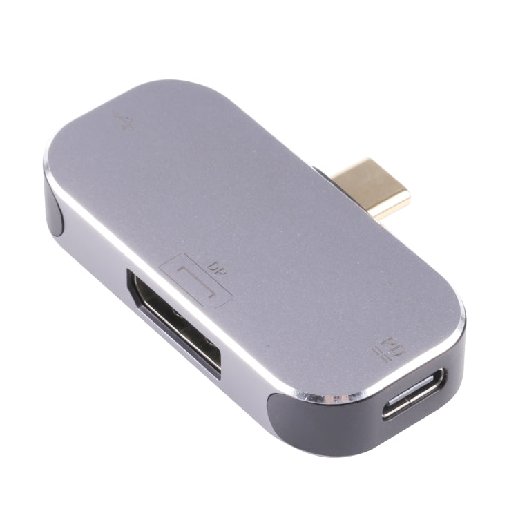 Adattatore 3 in 1 USB-C maschio a USB-C + USB + DP femmina