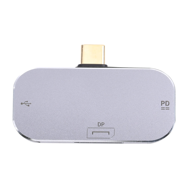 Adattatore 3 in 1 USB-C maschio a USB-C + USB + DP femmina