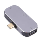 Adattatore 3 in 1 USB-C maschio a USB-C + USB + DP femmina