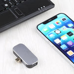 Adattatore 3 in 1 USB-C maschio a USB-C + USB + DP femmina