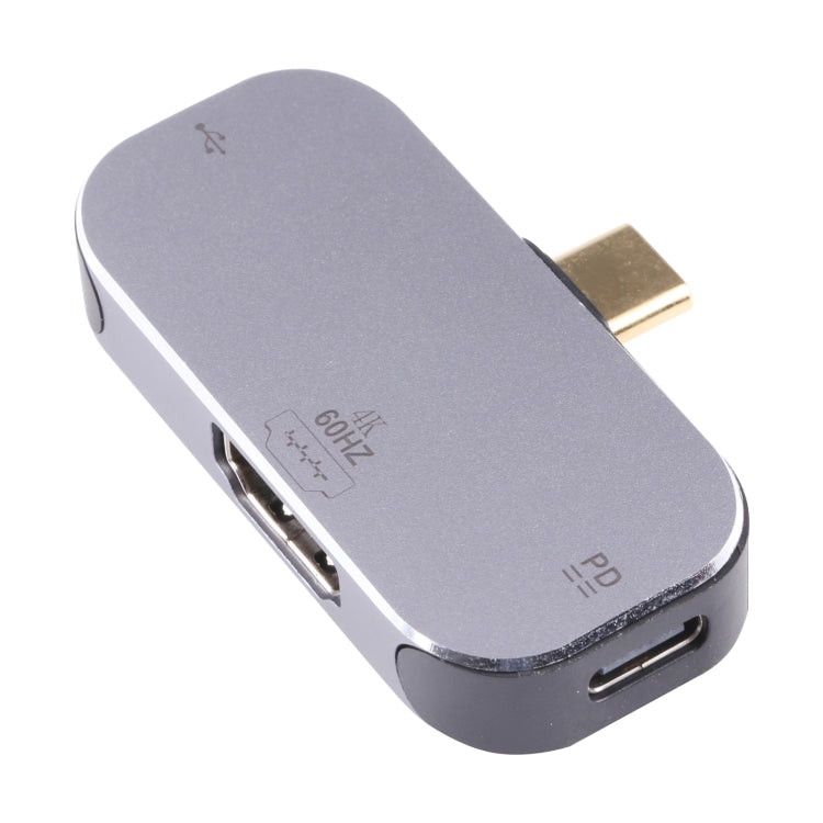 Adattatore USB-C 3 in 1 con HDMI 4K 60Hz e doppio USB-C