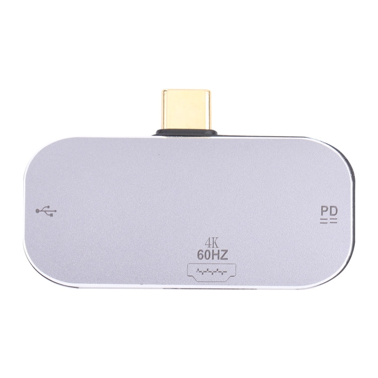 Adattatore USB-C 3 in 1 con HDMI 4K 60Hz e doppio USB-C
