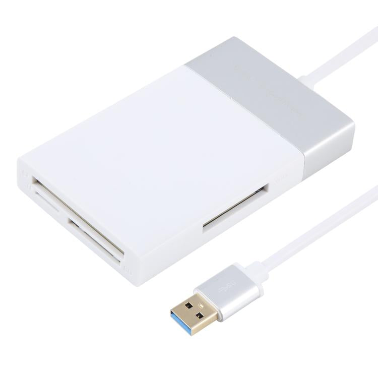 Lettore di schede Dual USB 3.0 multifunzione 6 in 1 + XQD + CF + TF + SD, 6 In 1