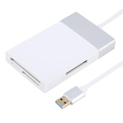 Lettore di schede Dual USB 3.0 multifunzione 6 in 1 + XQD + CF + TF + SD, 6 In 1