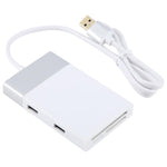 Lettore di schede Dual USB 3.0 multifunzione 6 in 1 + XQD + CF + TF + SD, 6 In 1