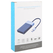 Lettore di schede Dual USB 3.0 multifunzione 6 in 1 + XQD + CF + TF + SD, 6 In 1