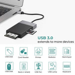 Lettore di schede Dual USB 3.0 multifunzione 6 in 1 + XQD + CF + TF + SD, 6 In 1