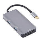 Lettore di schede OTG USB-C multifunzione 5 in 1 Dual USB 3.0 + CF + TF + SD, 5 In 1 USB-C OTG