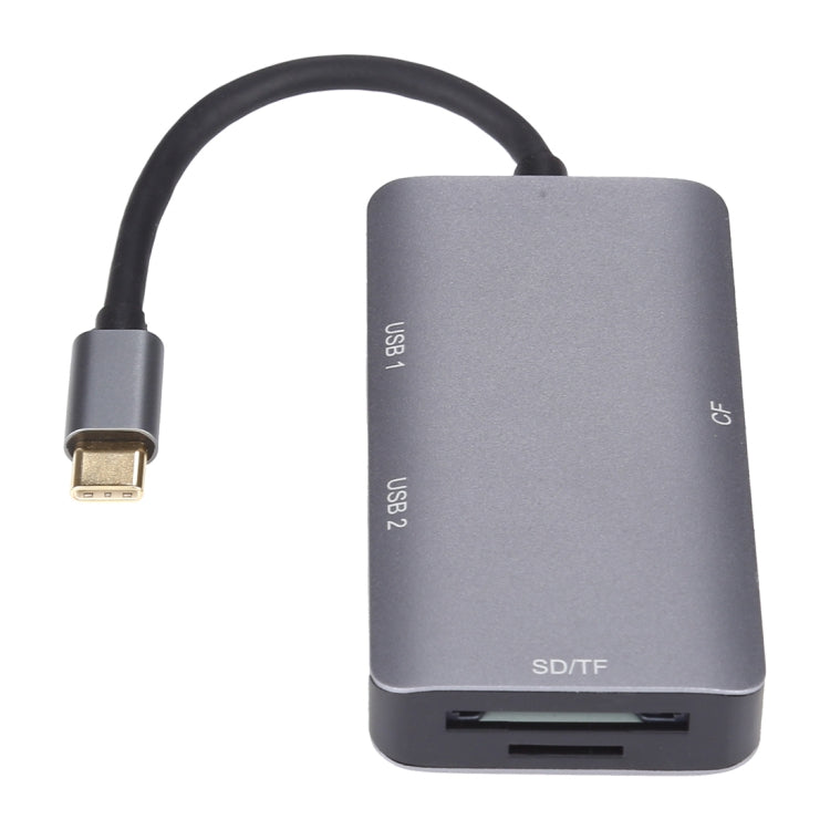 Lettore di schede OTG USB-C multifunzione 5 in 1 Dual USB 3.0 + CF + TF + SD, 5 In 1 USB-C OTG