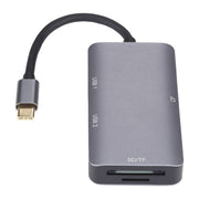 Lettore di schede OTG USB-C multifunzione 5 in 1 Dual USB 3.0 + CF + TF + SD, 5 In 1 USB-C OTG