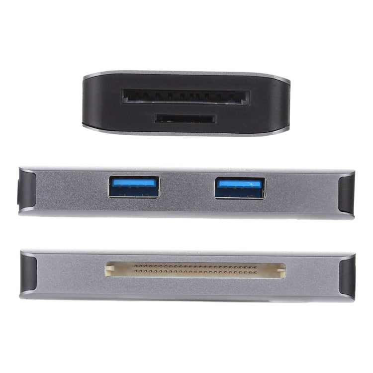 Lettore di schede OTG USB-C multifunzione 5 in 1 Dual USB 3.0 + CF + TF + SD, 5 In 1 USB-C OTG