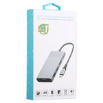 Doppia USB 3.0 7 in 1 + TF/SD + HDMI/VGA + jack da 3,5 mm + Dock Station USB-C multifunzione Type-C / USB-C, 2xUSB3.0+TF/SD+HDMI/VGA+3.5mm