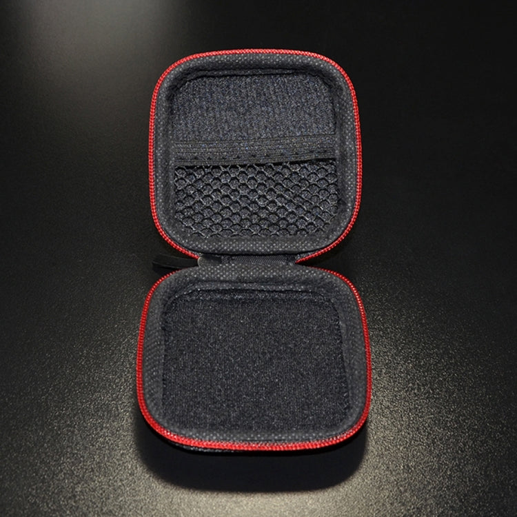 Custodia ricevente portatile in fibra di carbonio per caricabatterie per cavo dati KZ, Square
