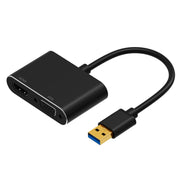 Convertitore video HD da USB 3.0 a VGA + HDMI 2 in 1 5201B, 5201B Black, 5201B Silver